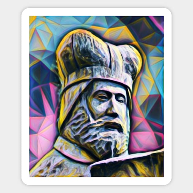 Geoffrey of Monmouth Portrait | Geoffrey of Monmouth Artwork 10 Magnet by JustLit